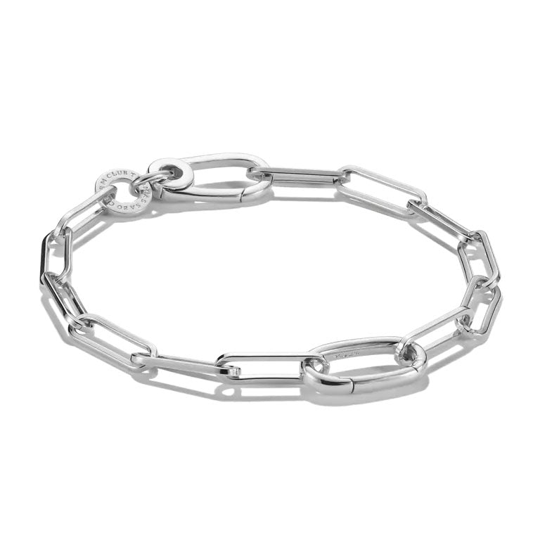 Thomas Sabo Sterling Silver Paperclip Connect Charm Bracelet