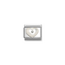 Nomination Mother of Pearl Heart Sterling Silver and Stainless Steel Composable Charm