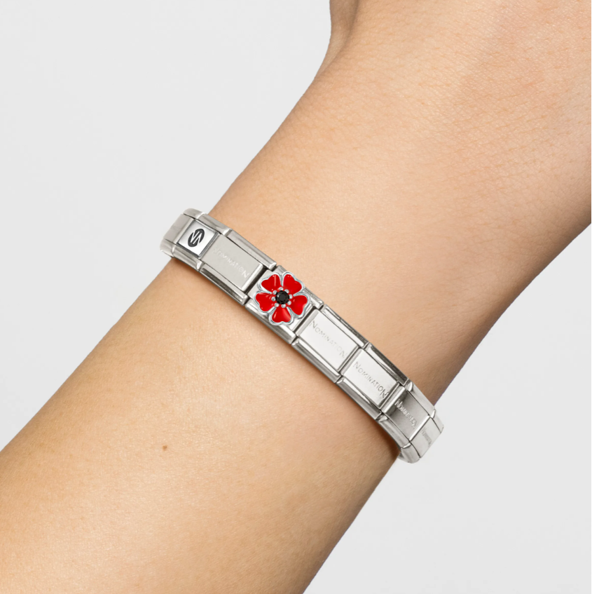 Nomination Poppy Sterling Silver and Stainless Steel Composable Charm