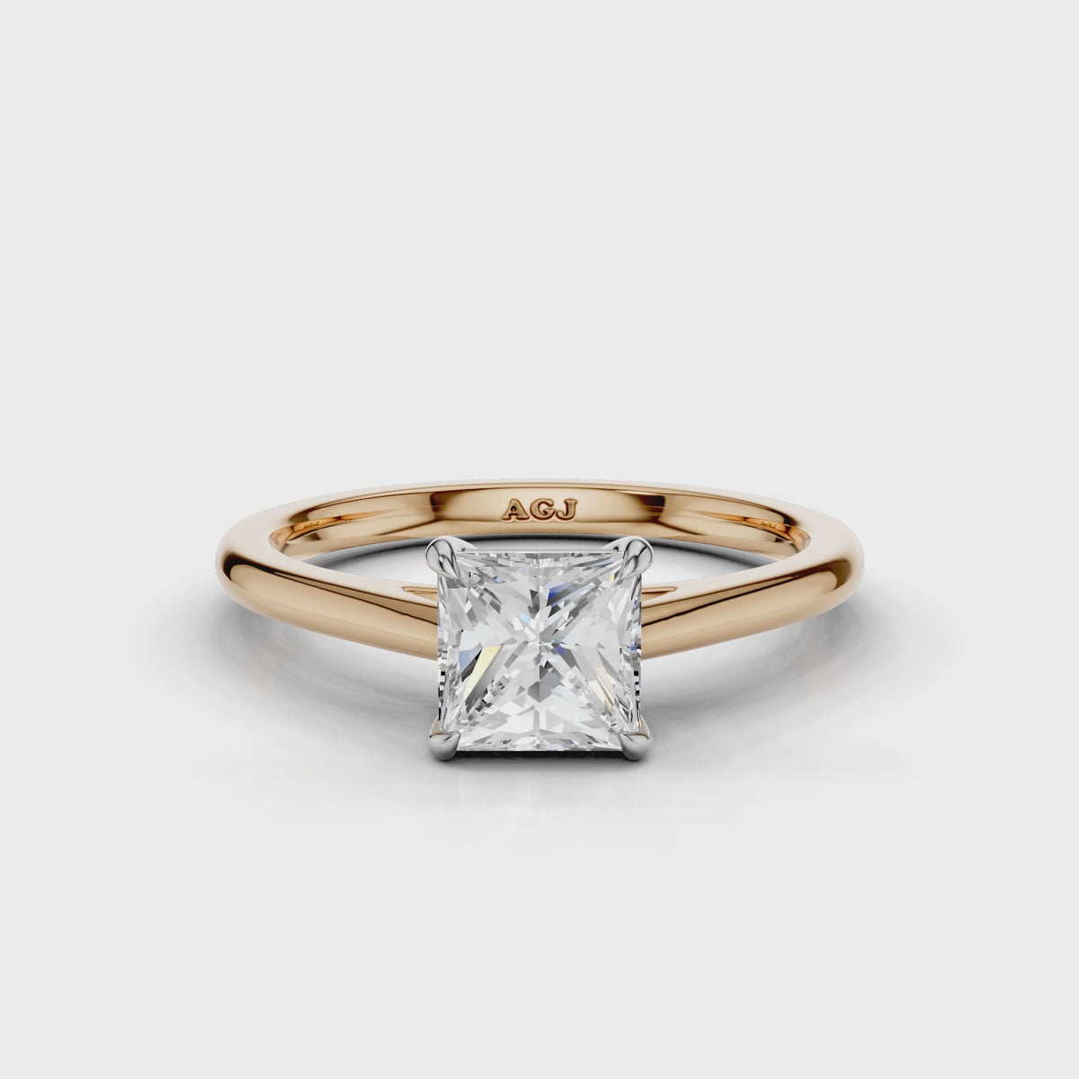 18ct White and Rose Gold
