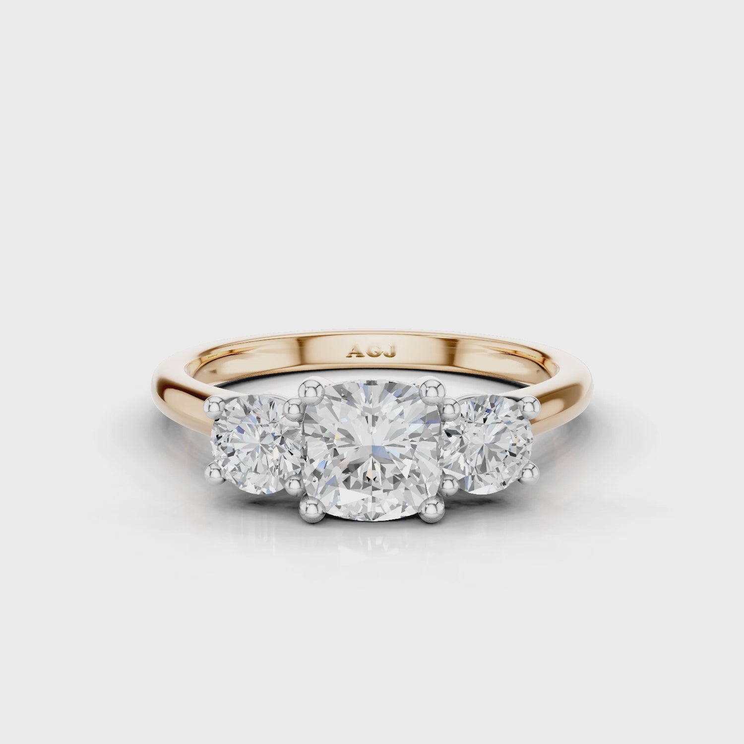18ct White and Rose Gold