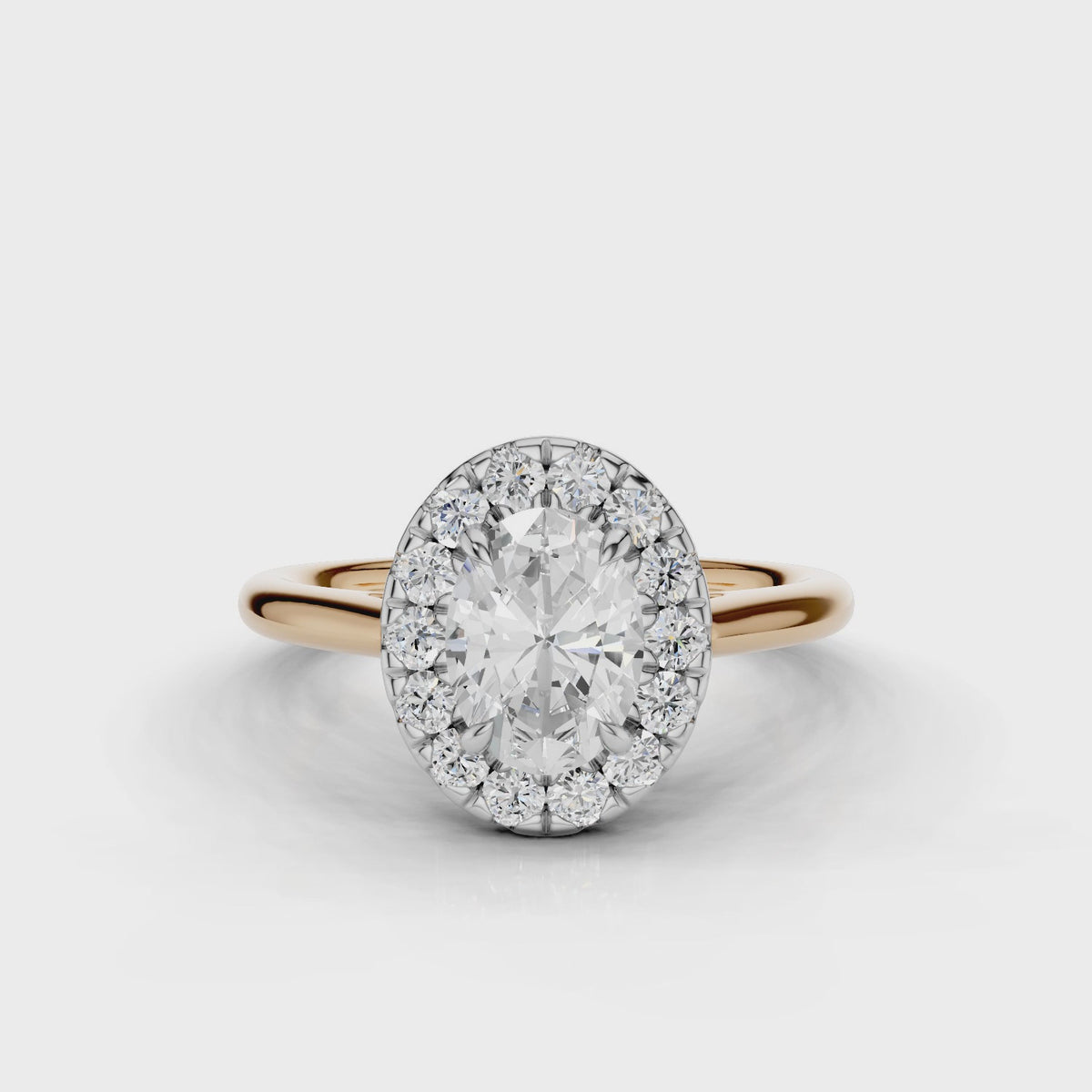 18ct White and Rose Gold
