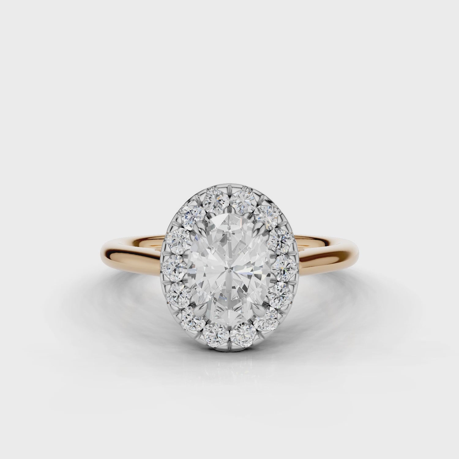 18ct White and Rose Gold