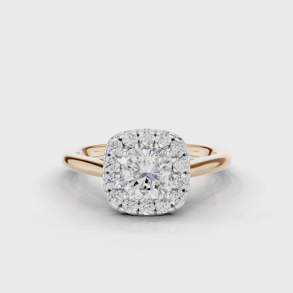 18ct White and Rose Gold