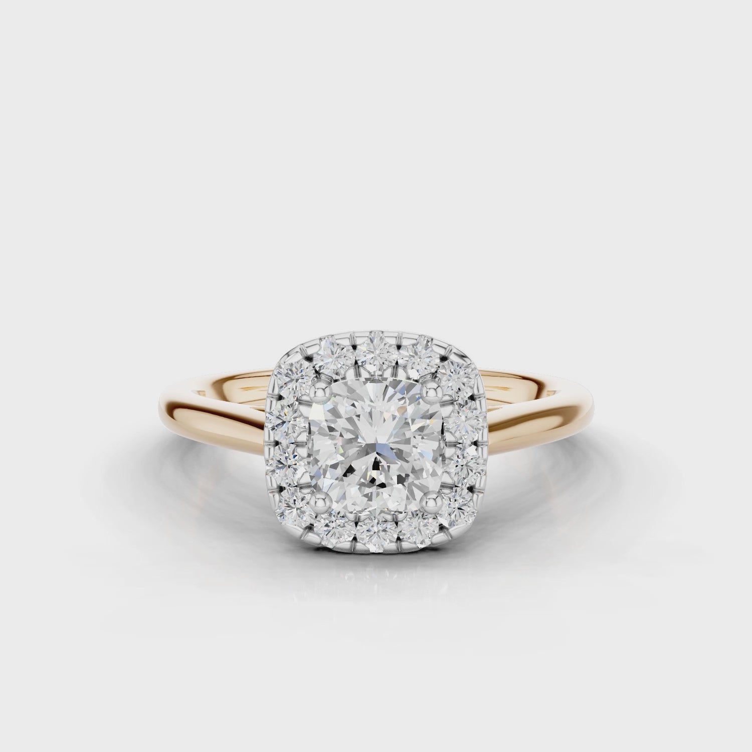 18ct White and Rose Gold