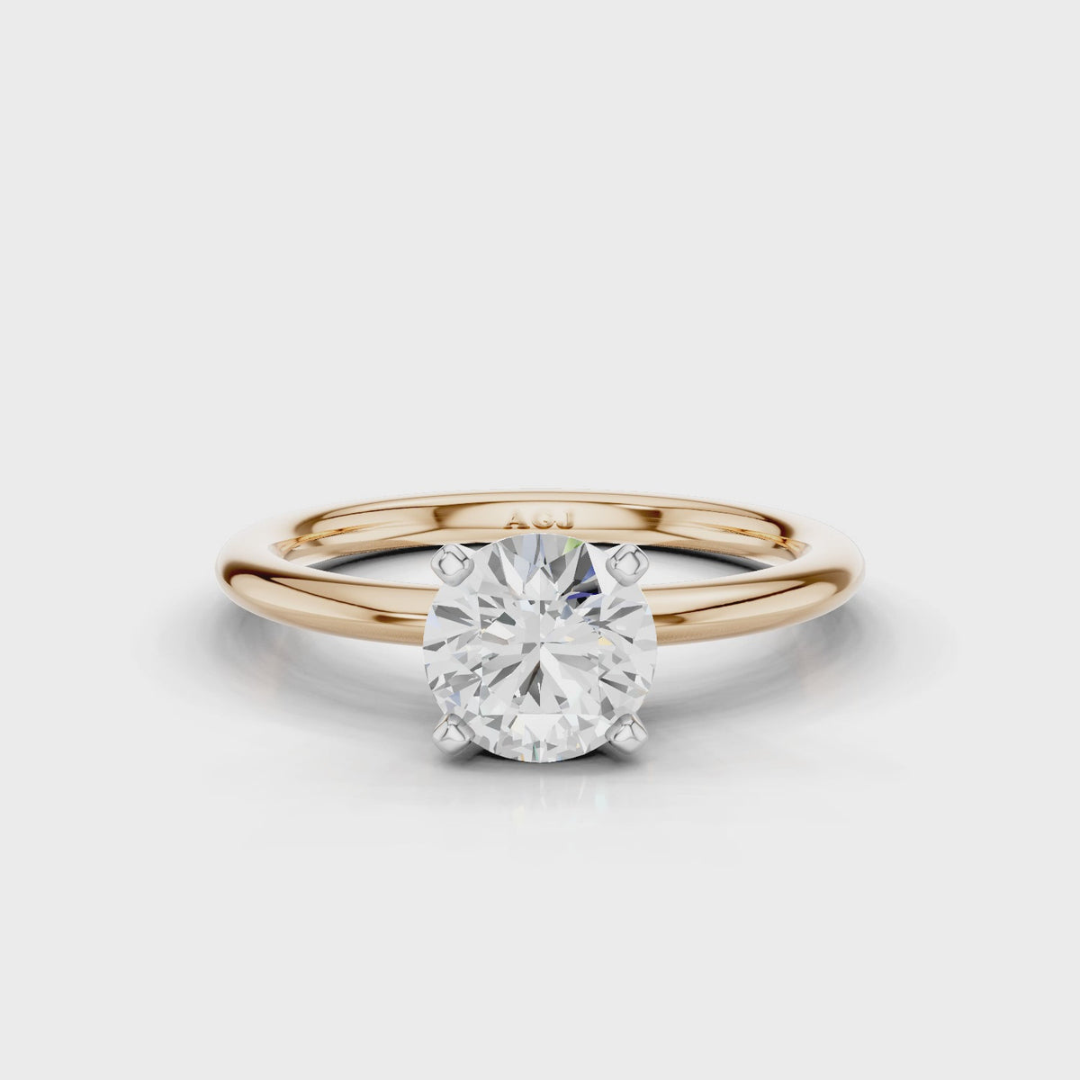 18ct White and Rose Gold