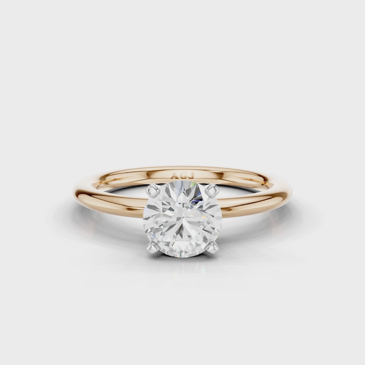 18ct White and Rose Gold