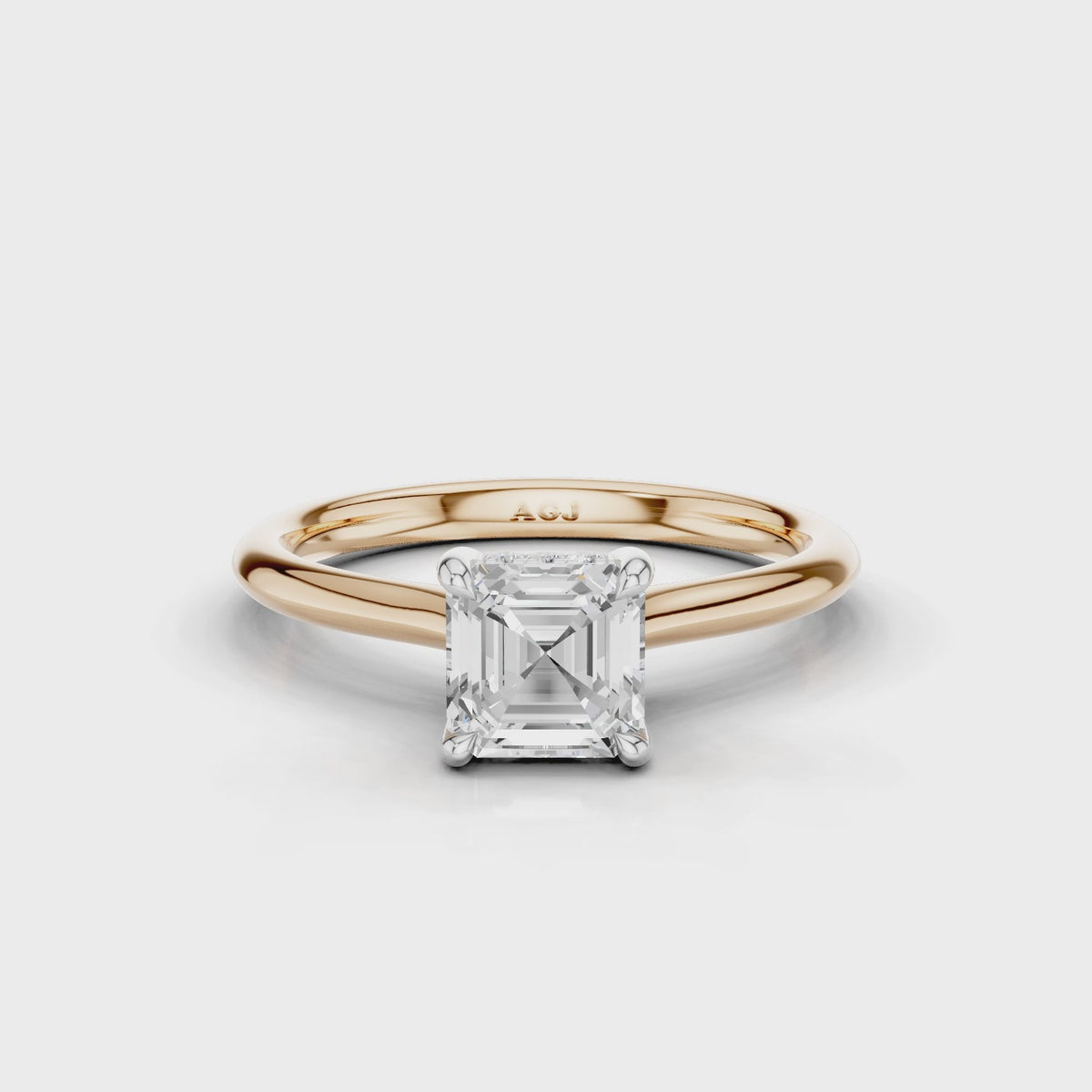 18ct White and Rose Gold