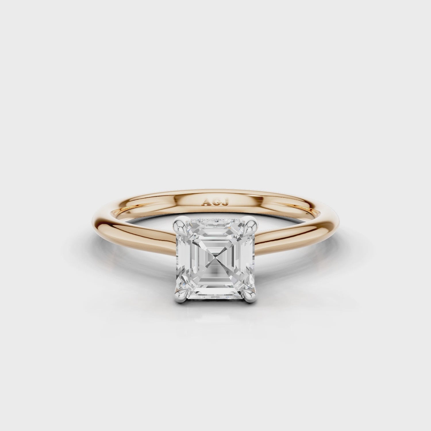 18ct White and Rose Gold