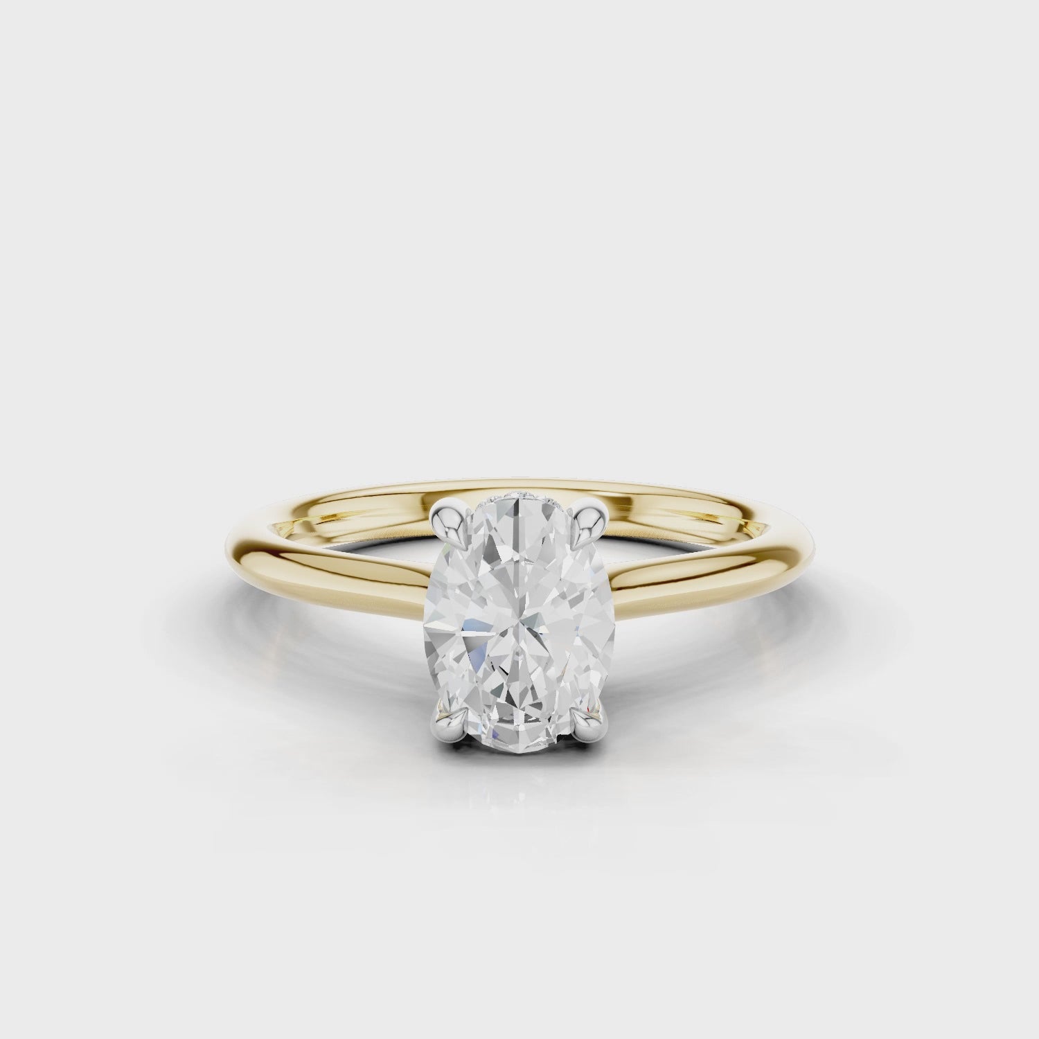 18ct White and Yellow Gold