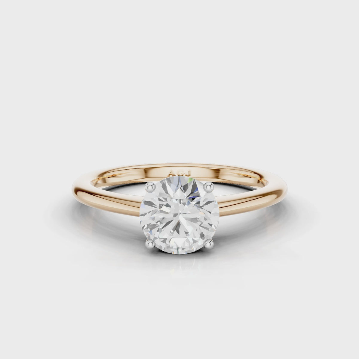 18ct White and Rose Gold