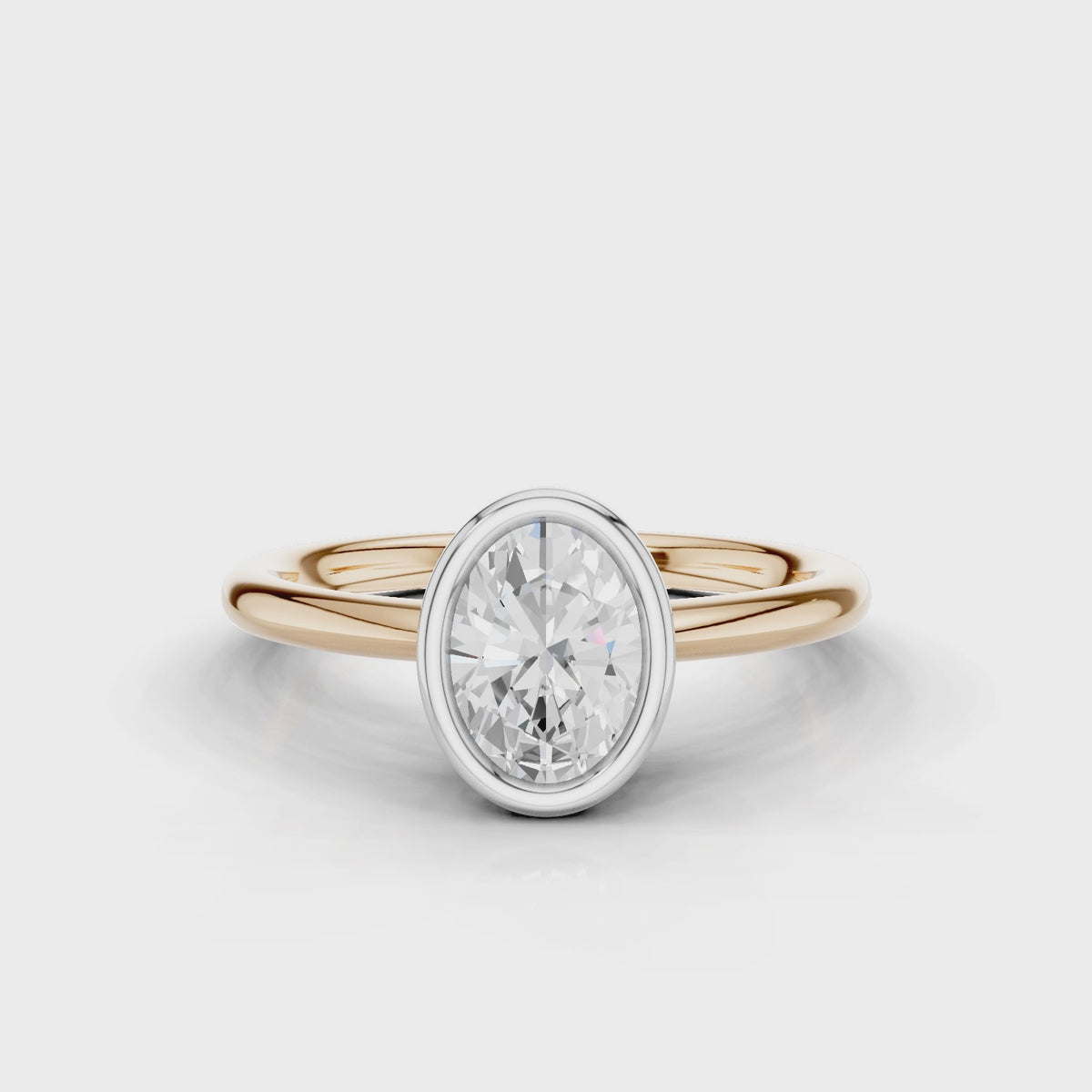 18ct White and Rose Gold