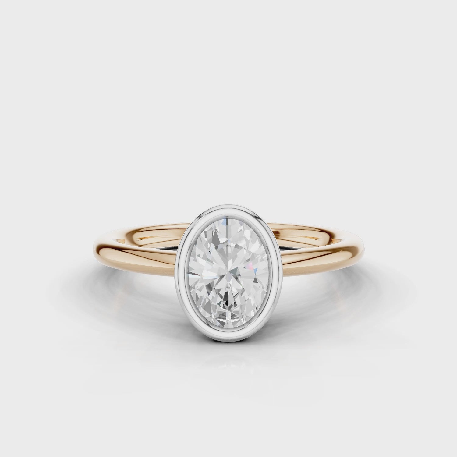 18ct White and Rose Gold