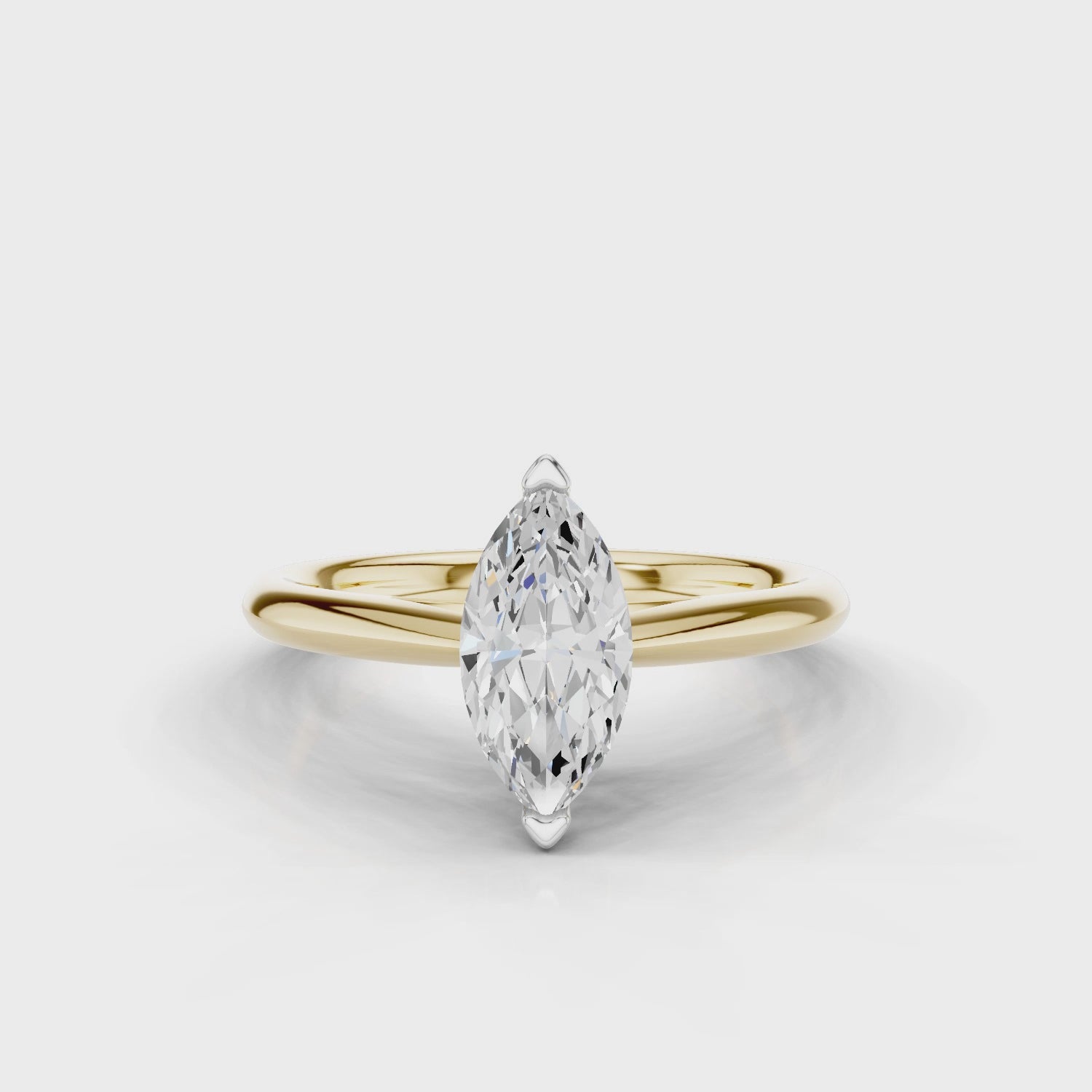18ct White and Yellow Gold