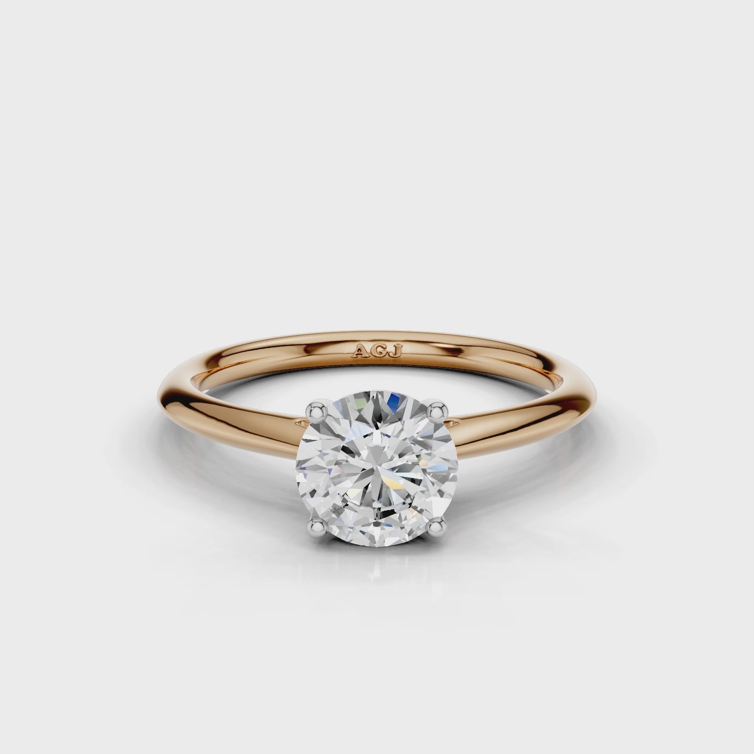 18ct White and Rose Gold