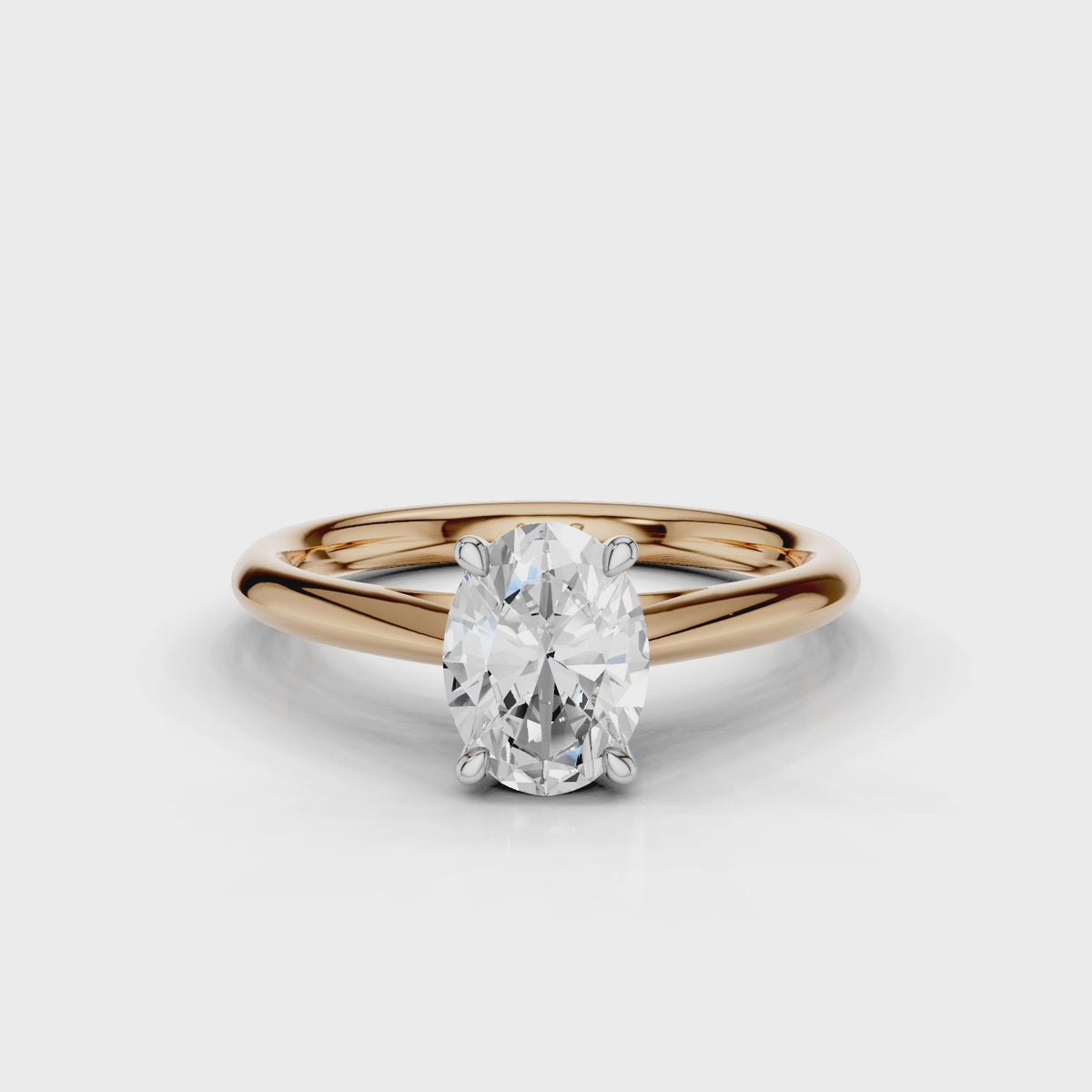 18ct White and Rose Gold