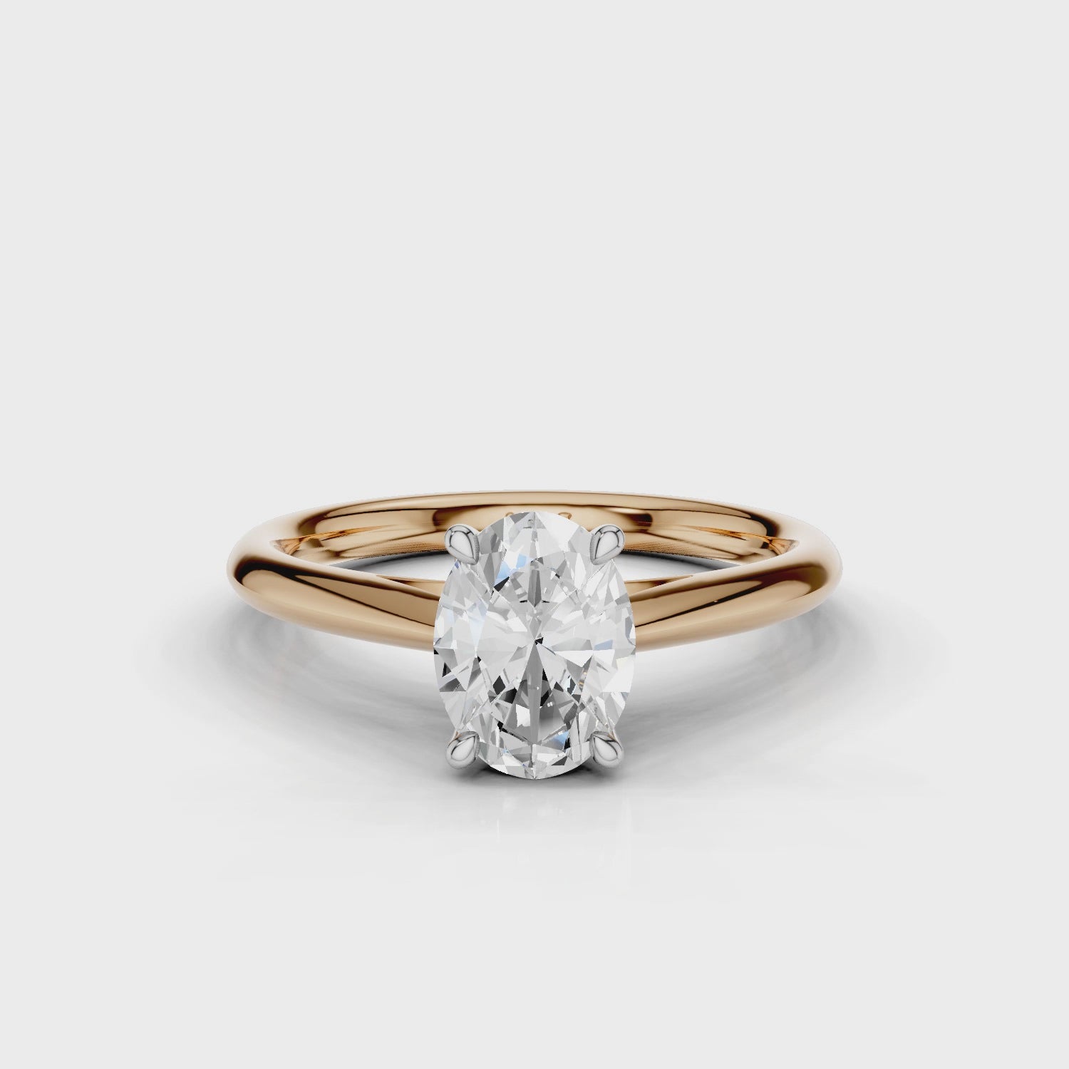 18ct White and Rose Gold