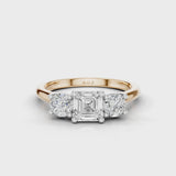 18ct White and Rose Gold