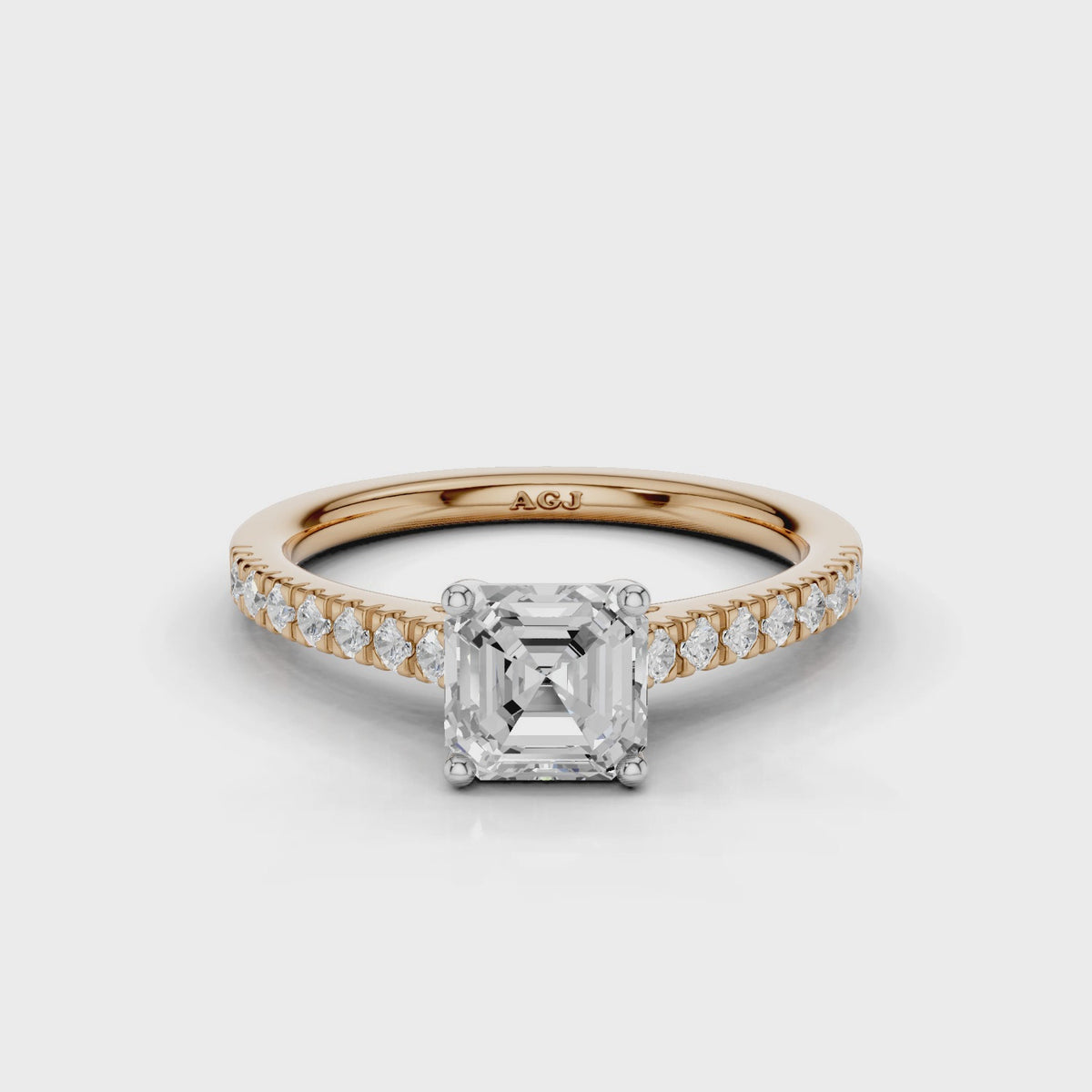 18ct White and Rose Gold