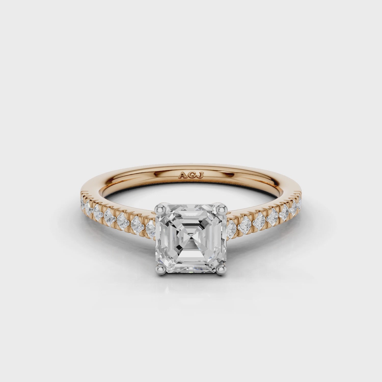 18ct White and Rose Gold