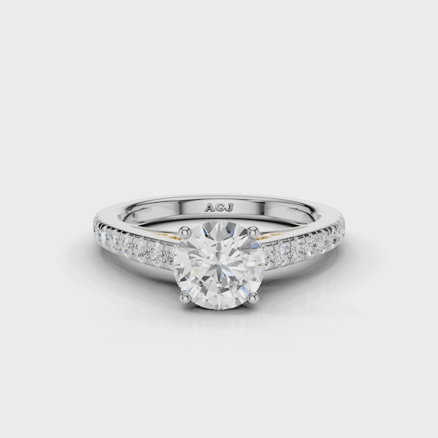 18ct White and Yellow Gold