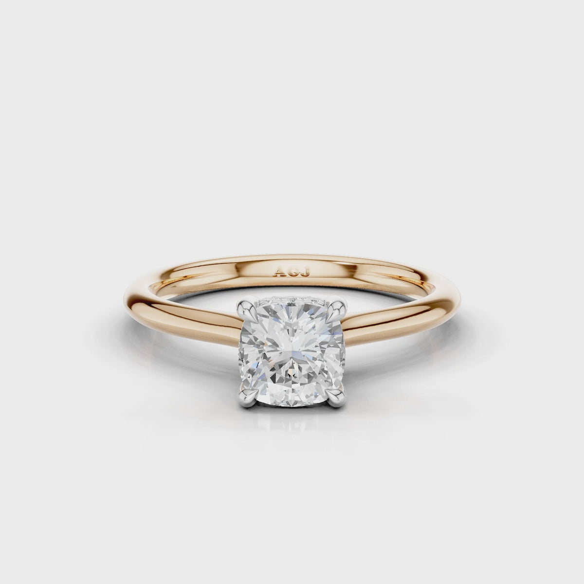 18ct White and Rose Gold