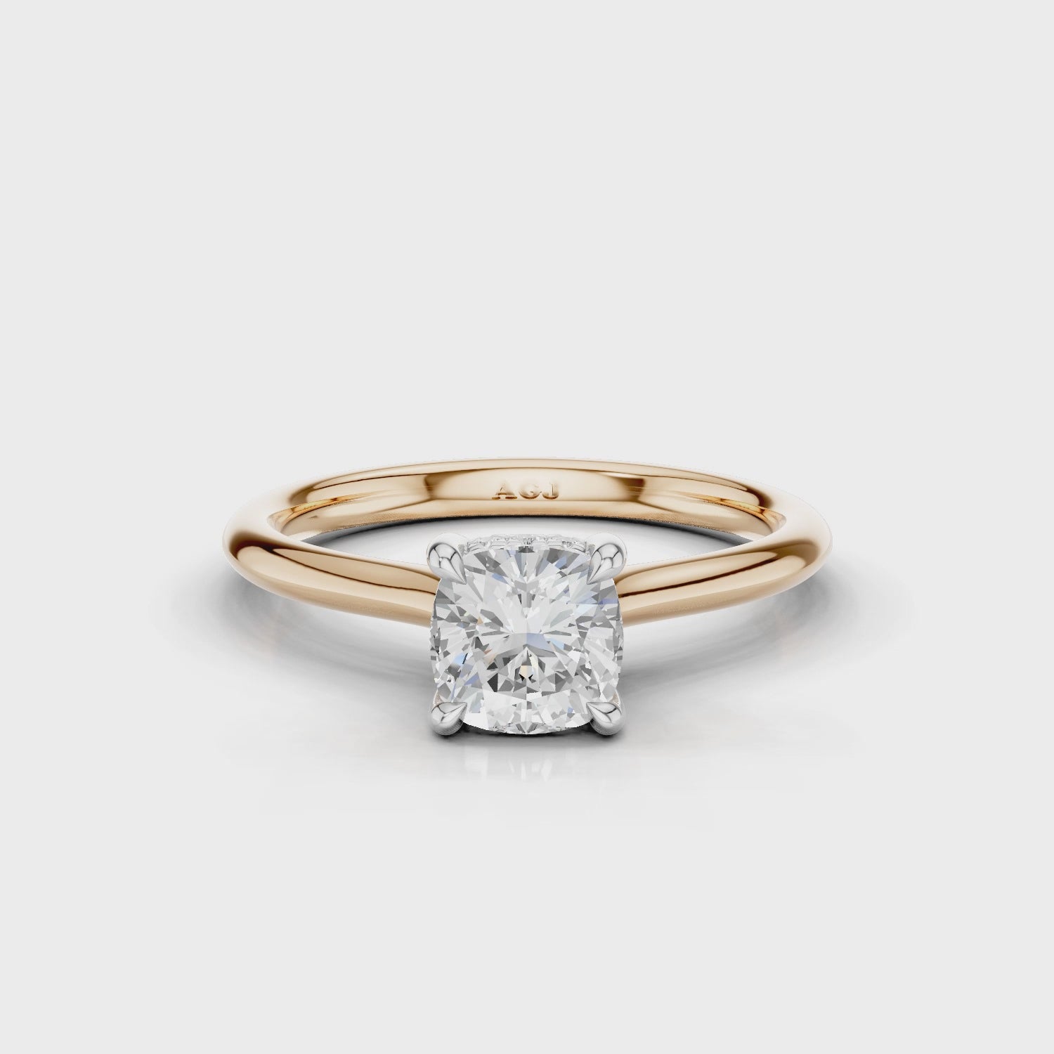 18ct White and Rose Gold