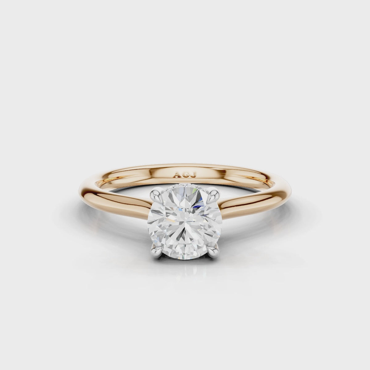 18ct White and Rose Gold