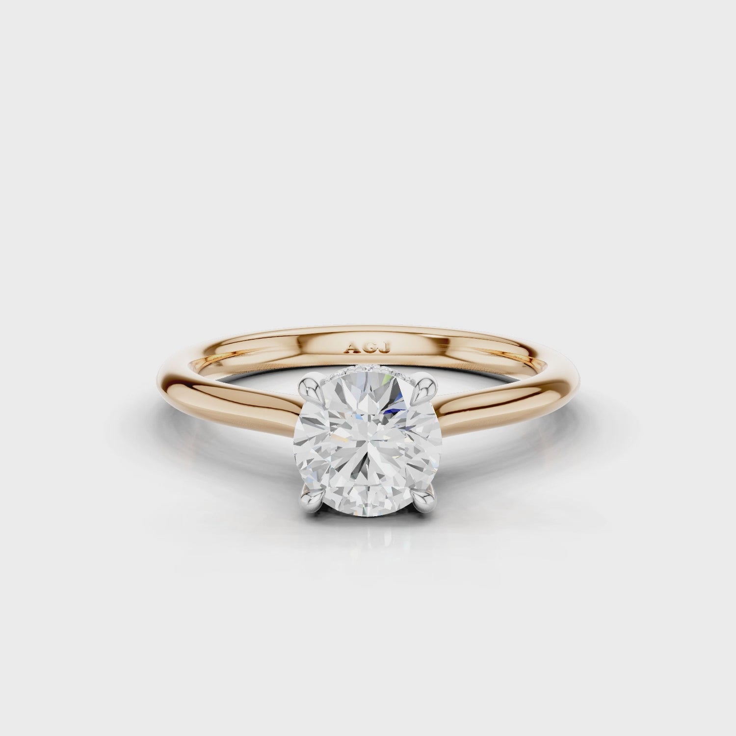 18ct White and Rose Gold