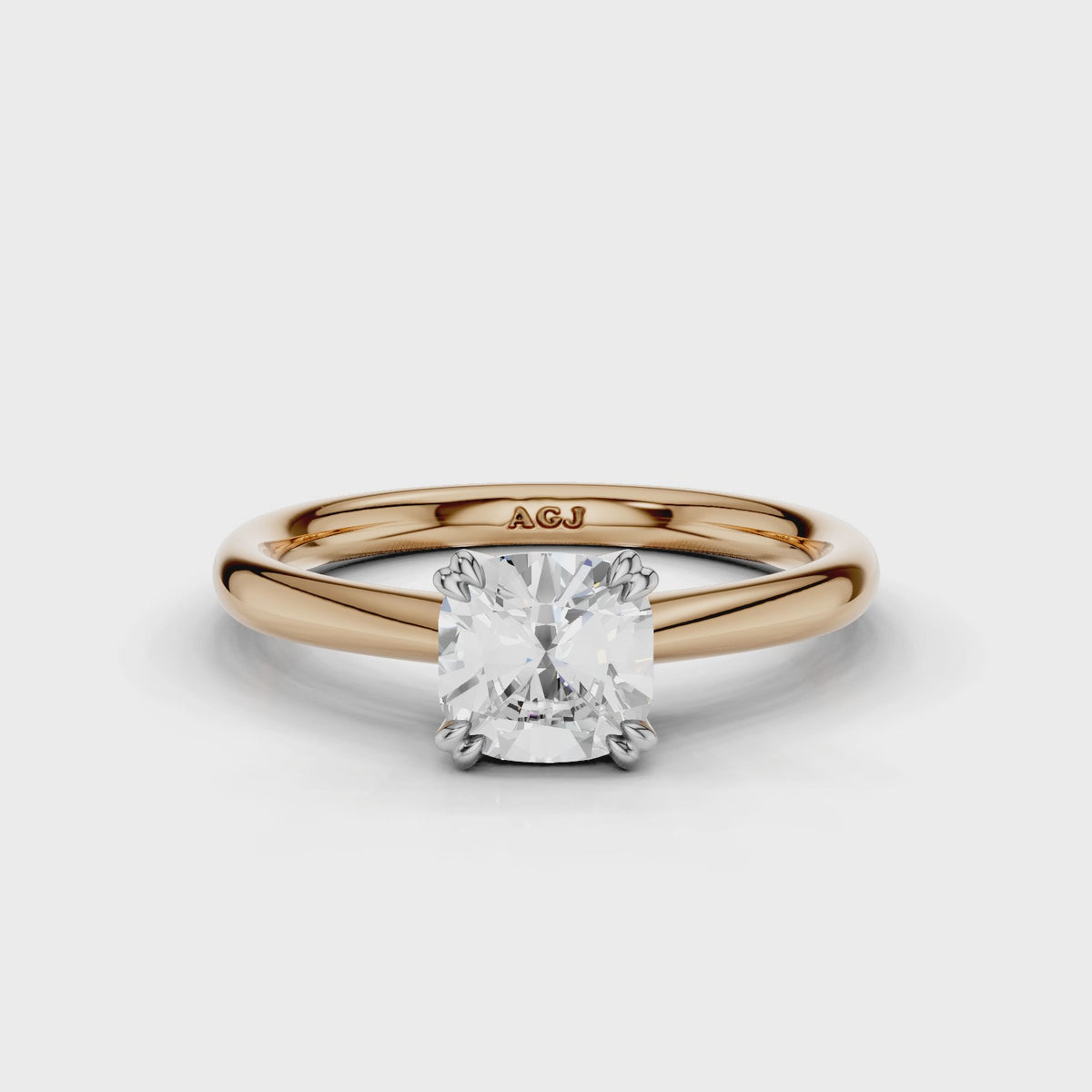18ct White and Rose Gold