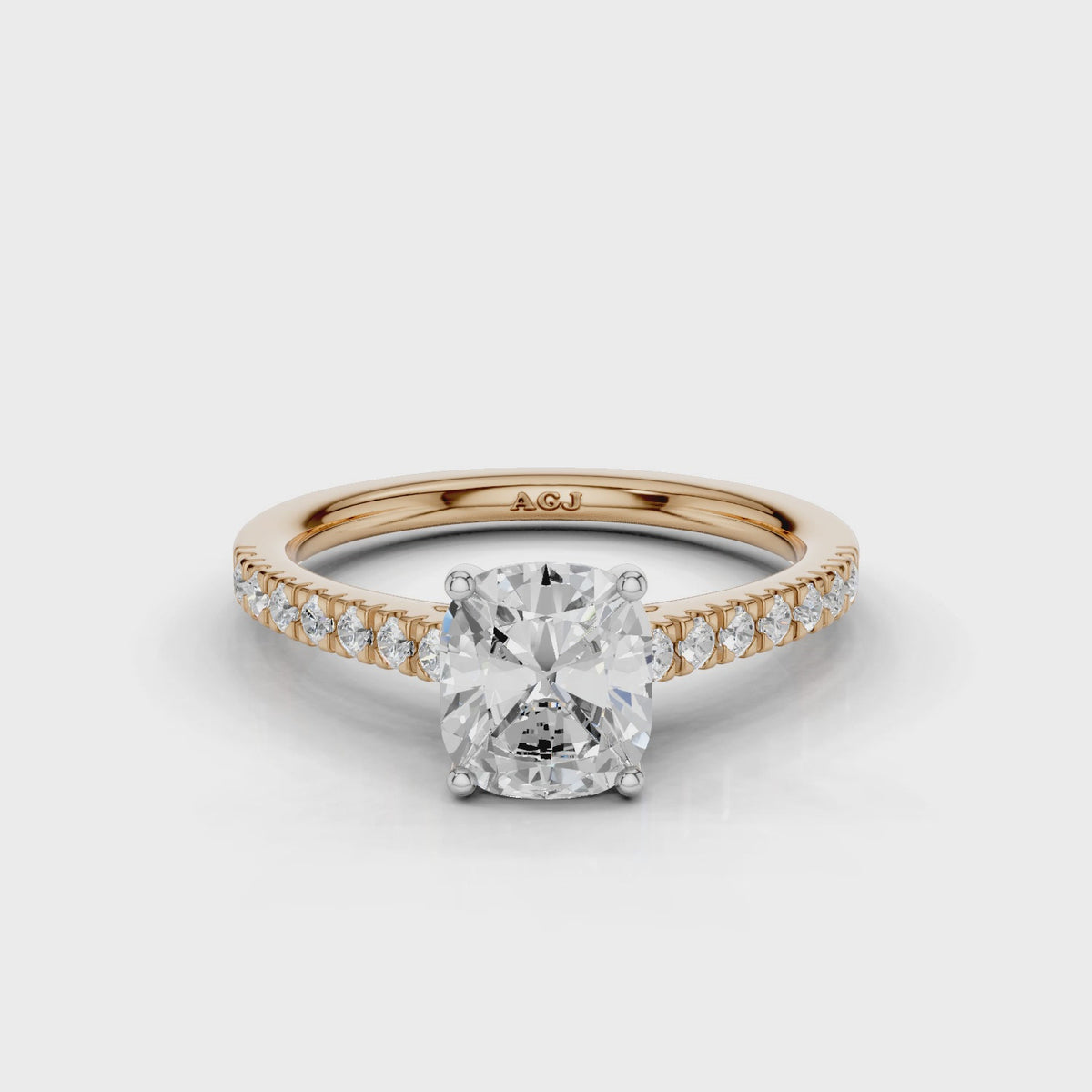 18ct White and Rose Gold