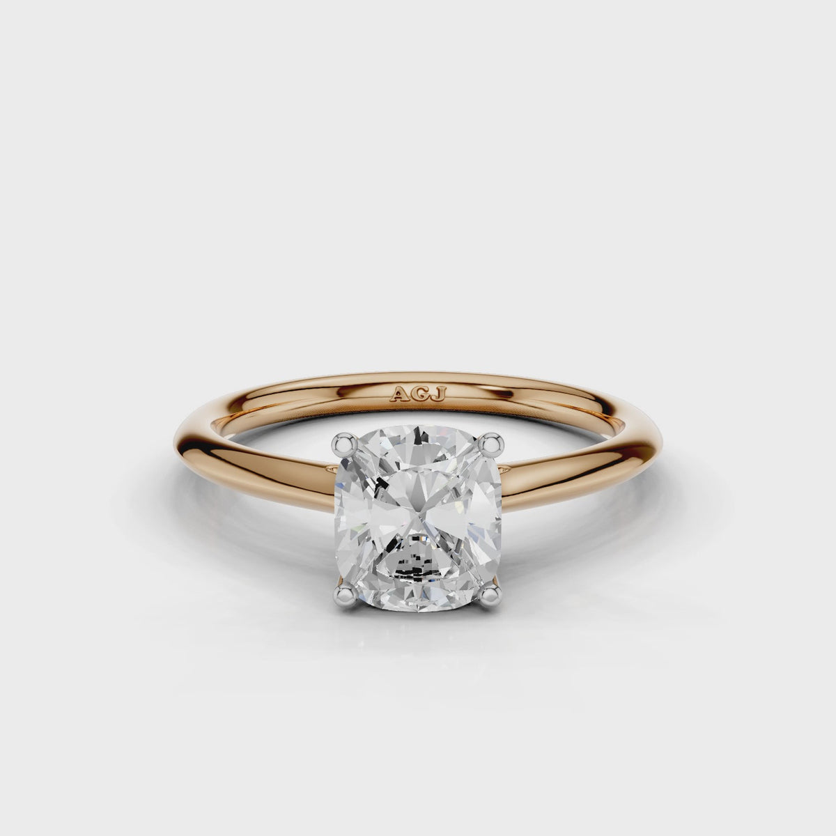 18ct White and Rose Gold