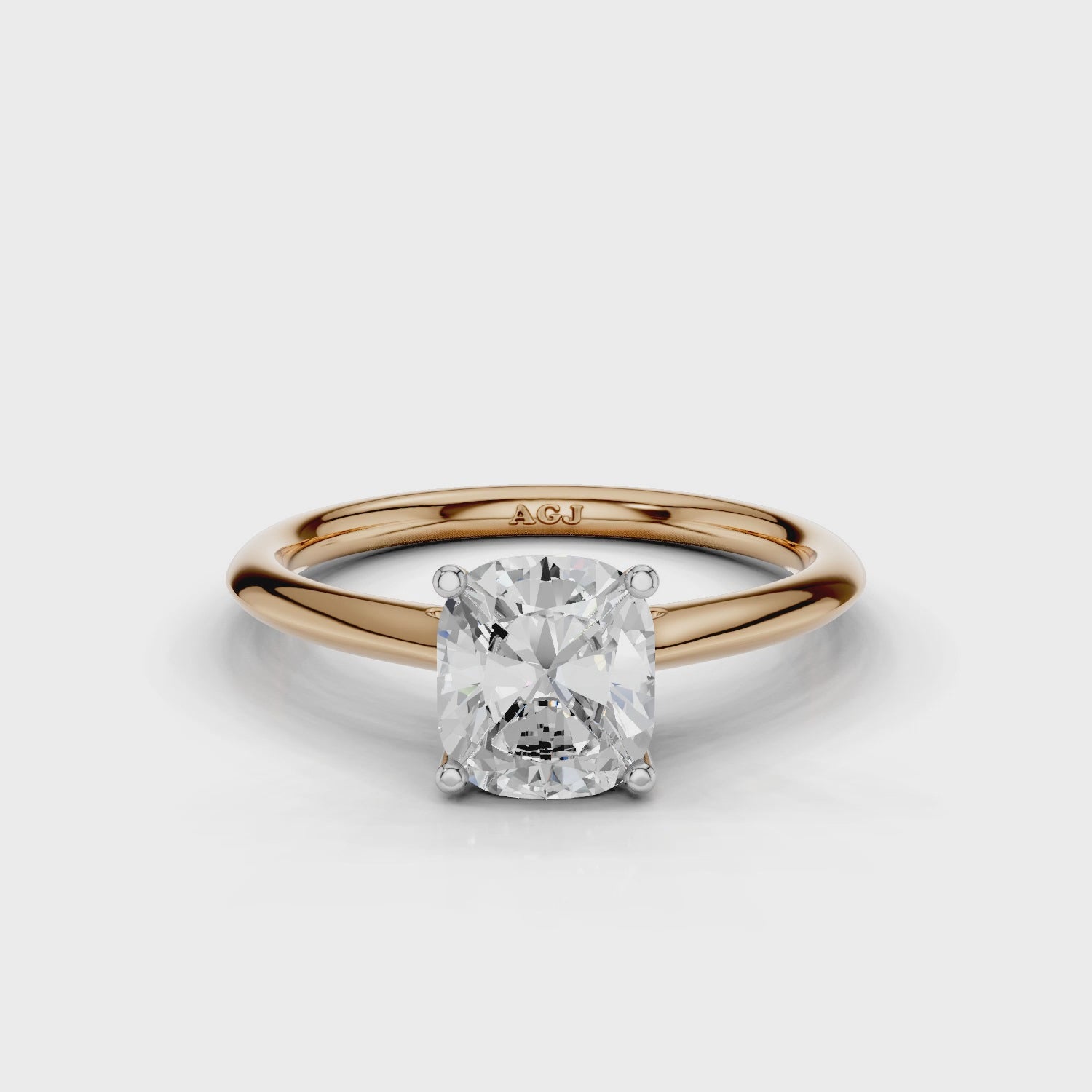 18ct White and Rose Gold