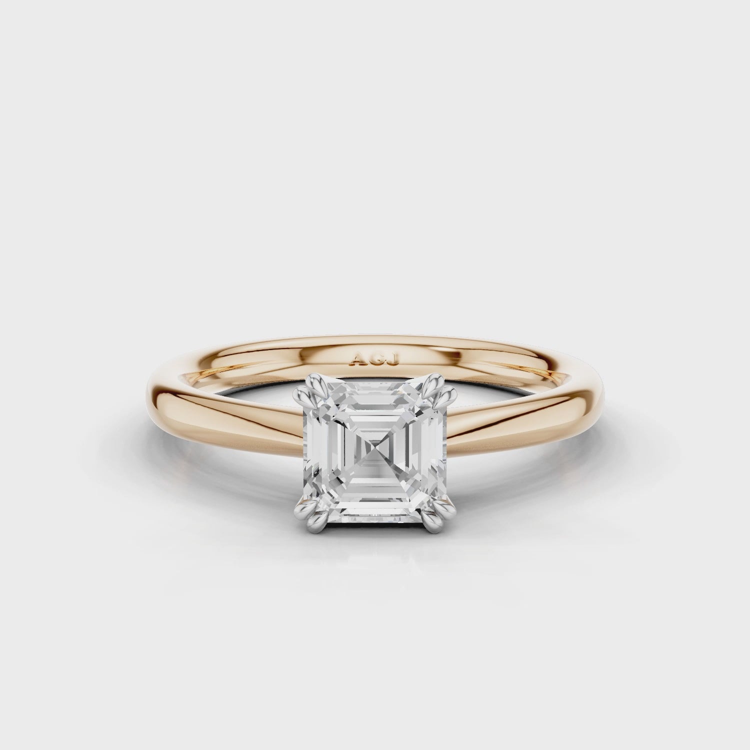 18ct White and Rose Gold