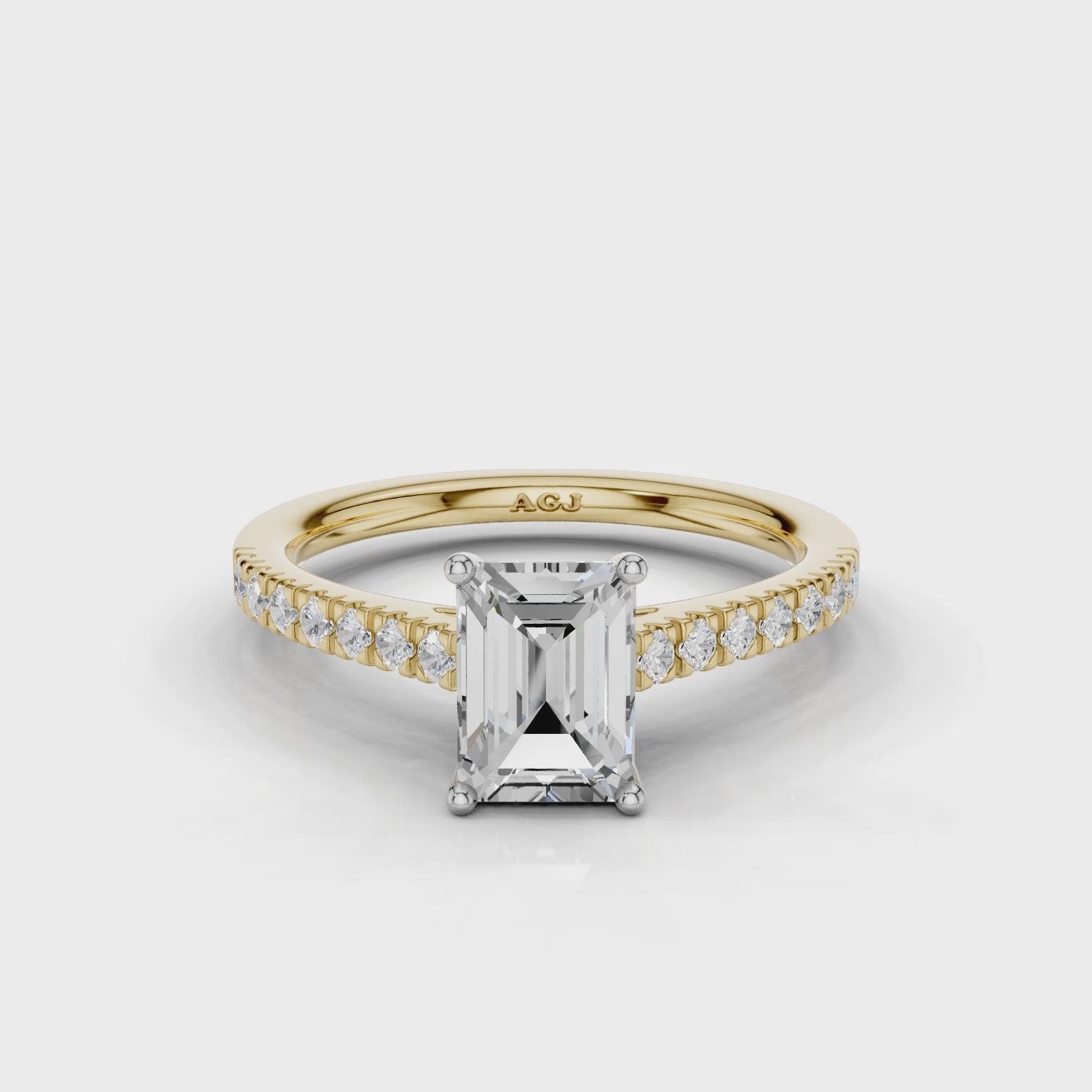 18ct White and Yellow Gold