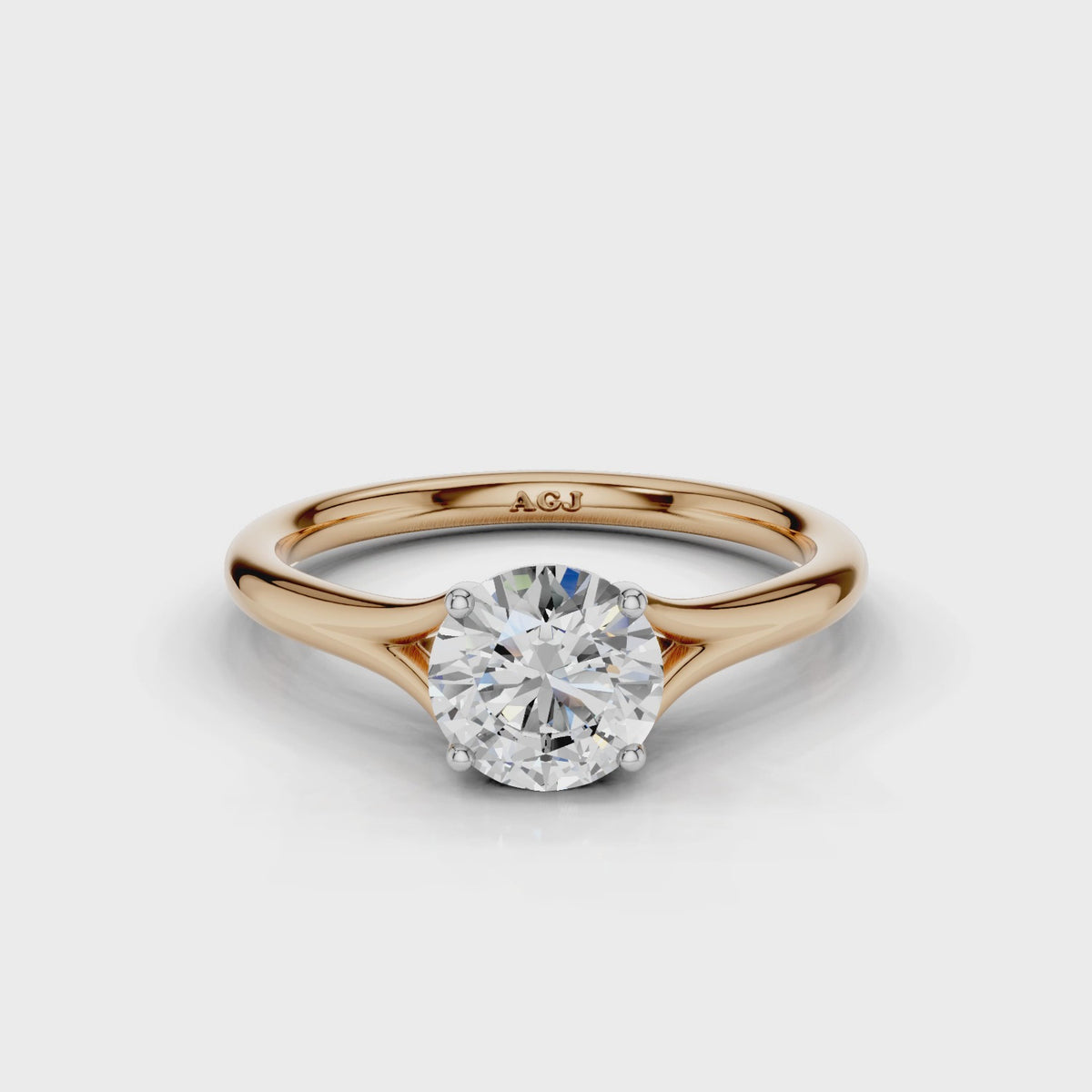 18ct White and Rose Gold