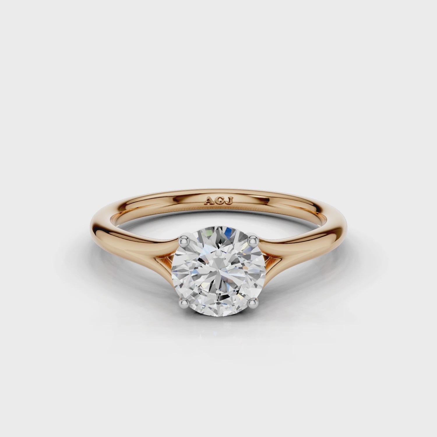18ct White and Rose Gold