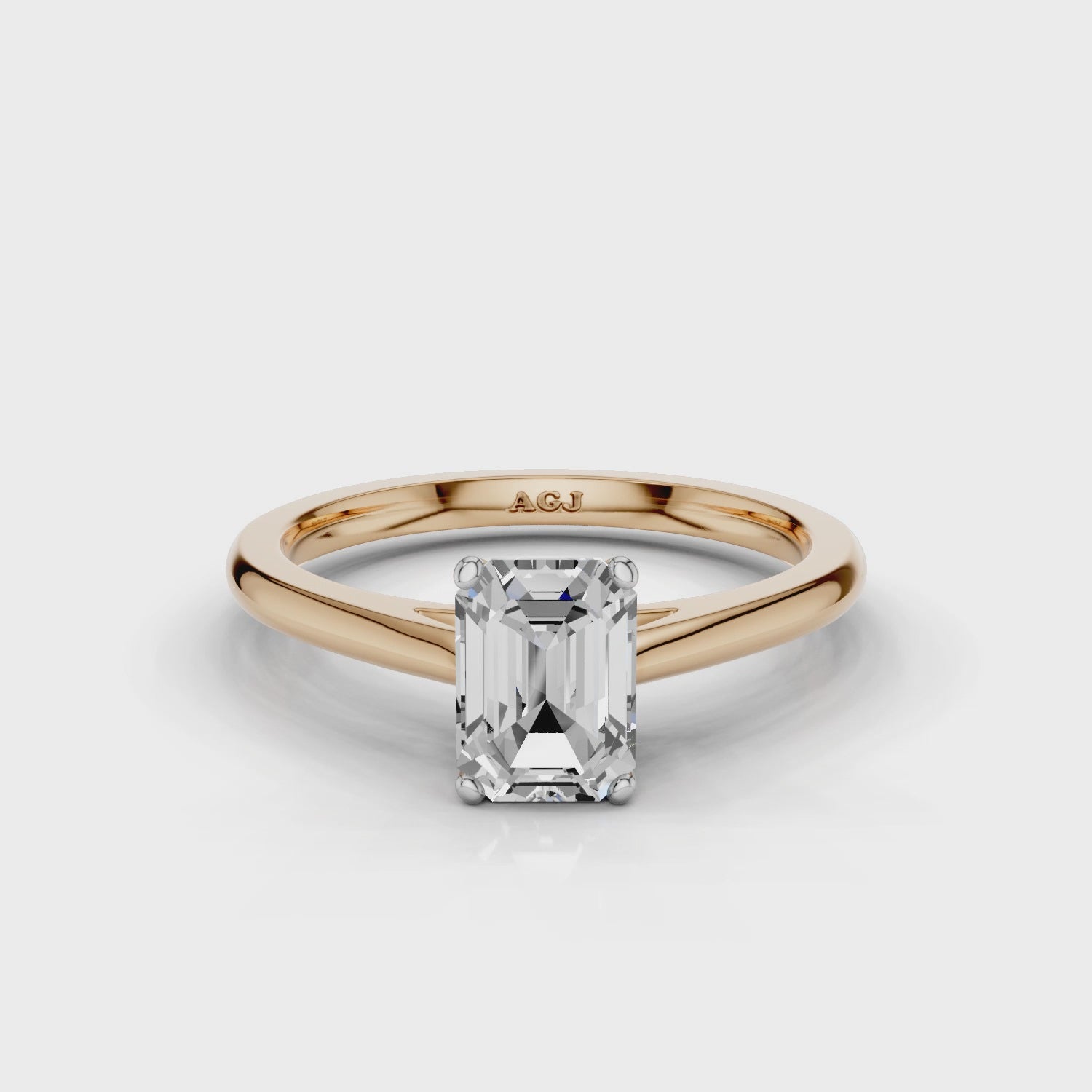 18ct White and Rose Gold