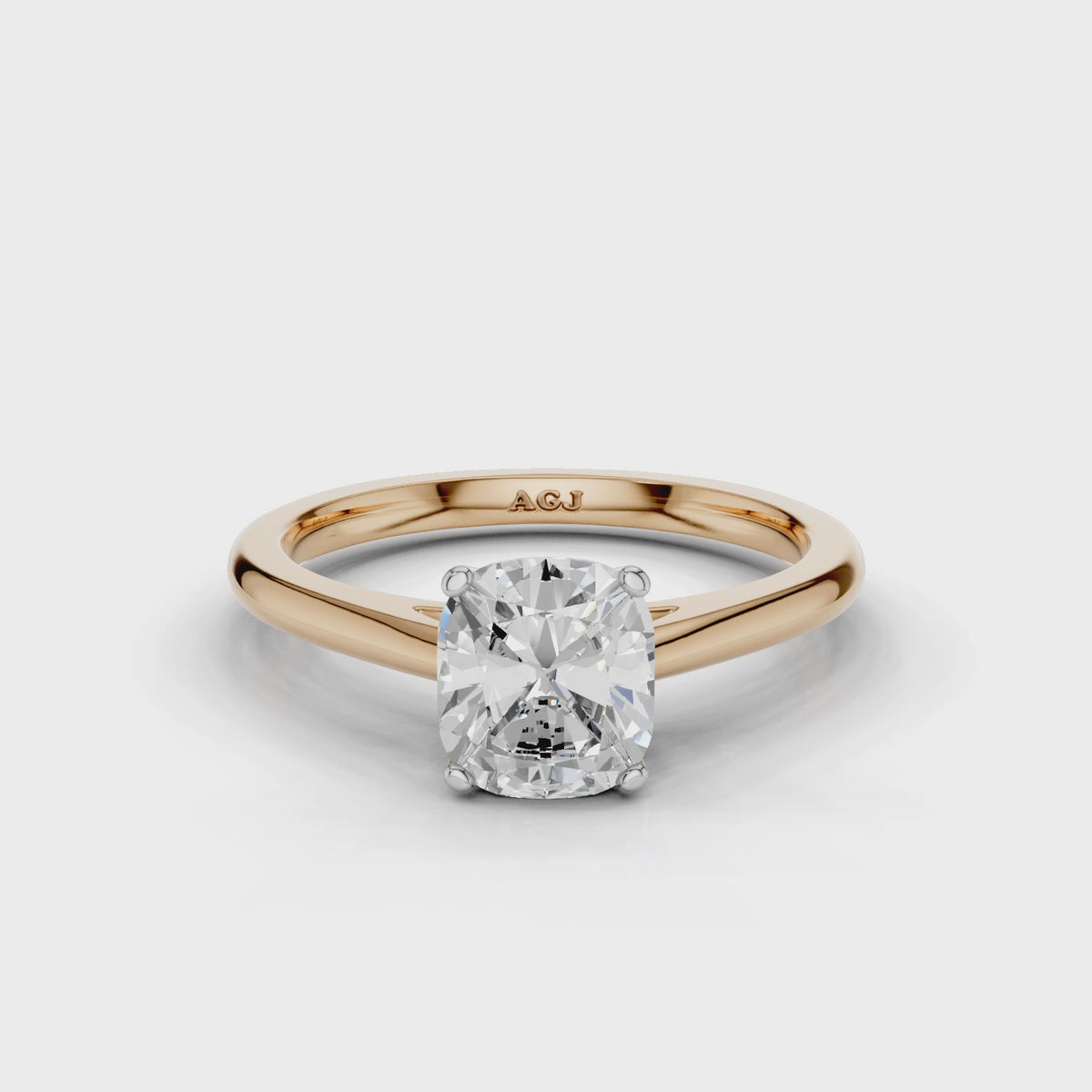 18ct White and Rose Gold