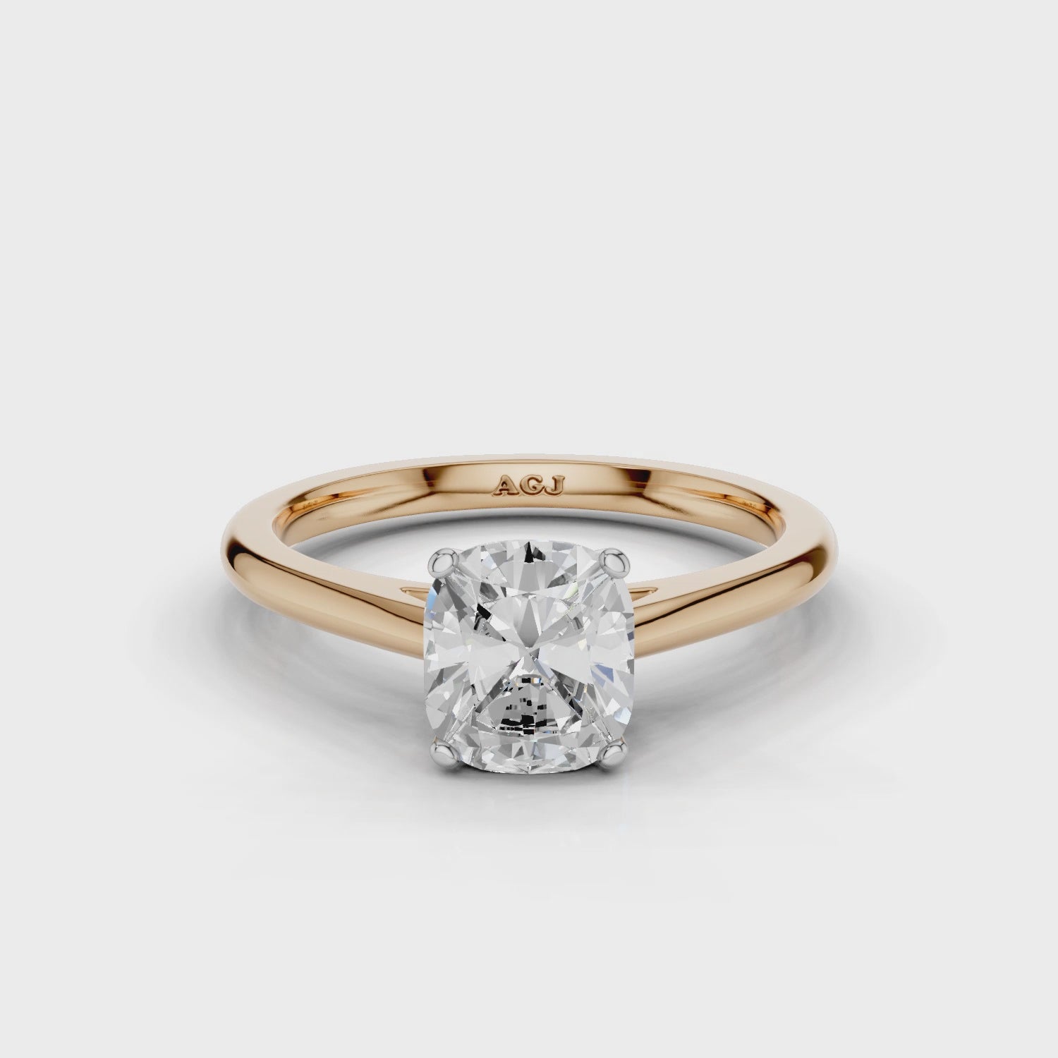18ct White and Rose Gold