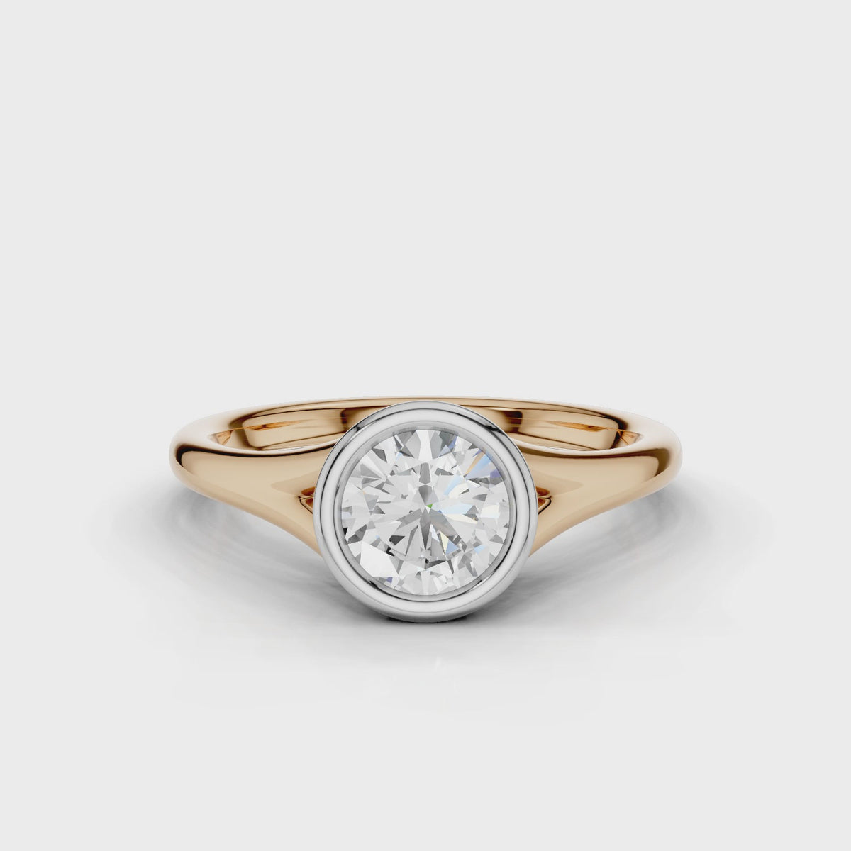 18ct White and Rose Gold