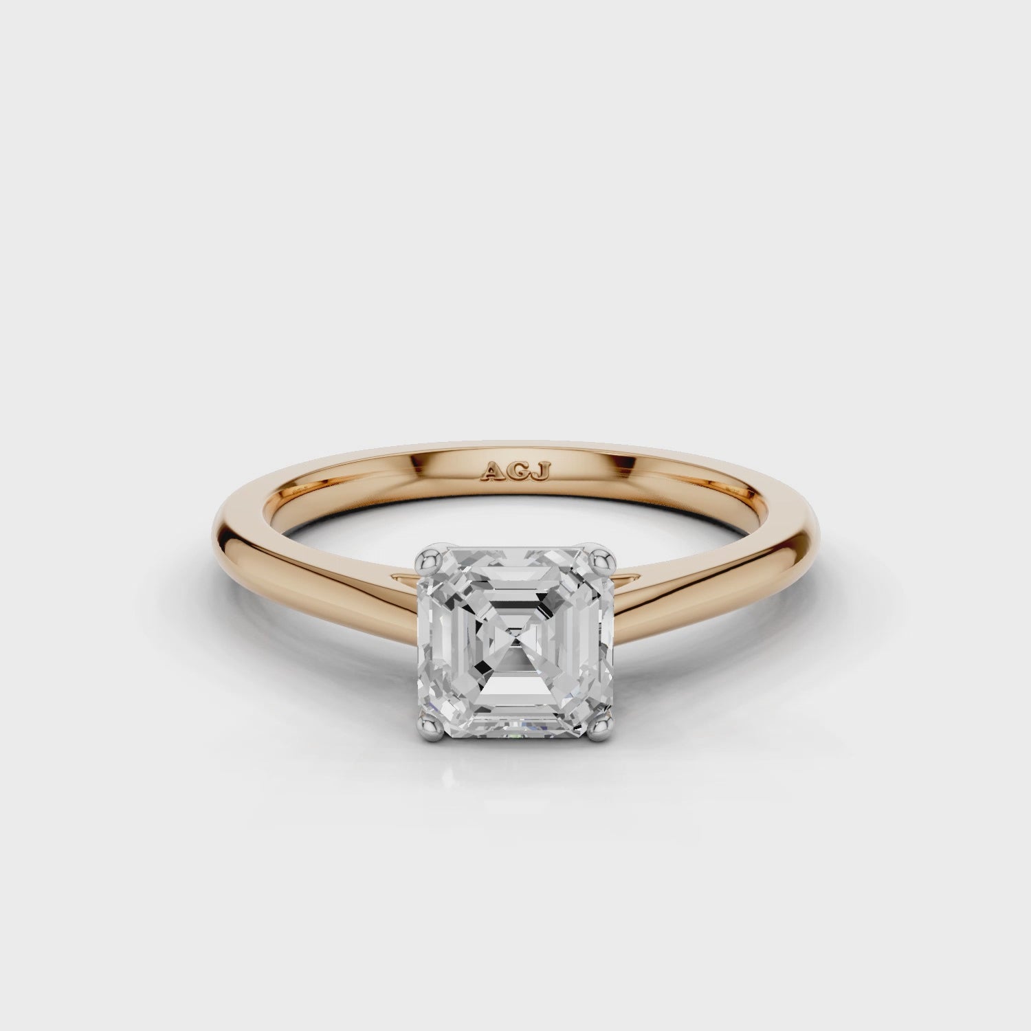 18ct White and Rose Gold