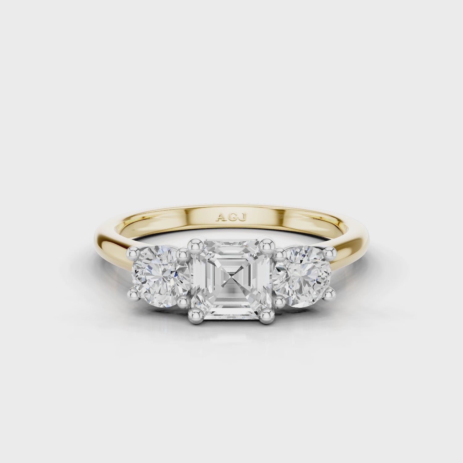 18ct White and Yellow Gold
