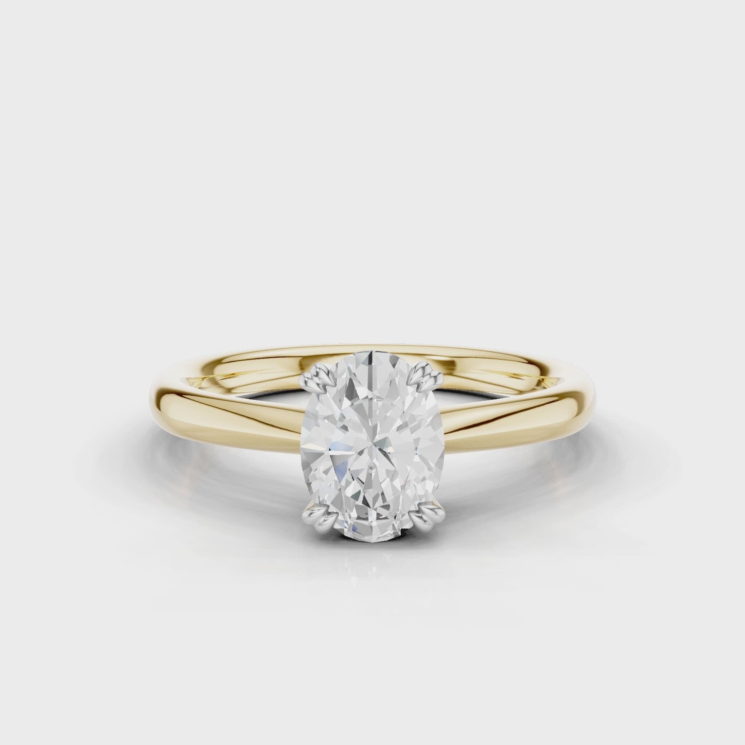 18ct White and Yellow Gold