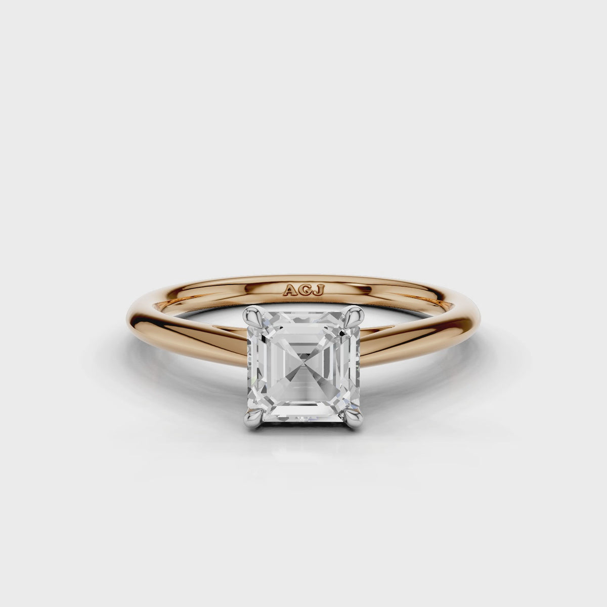 18ct White and Rose Gold