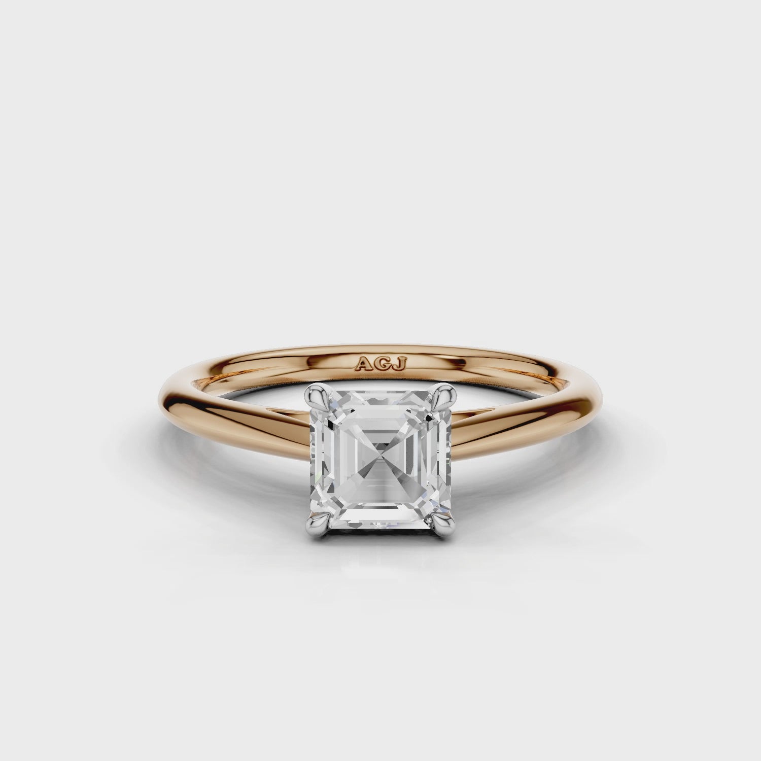18ct White and Rose Gold