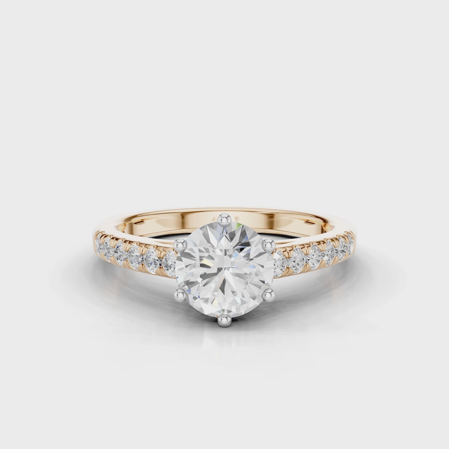 18ct White and Rose Gold
