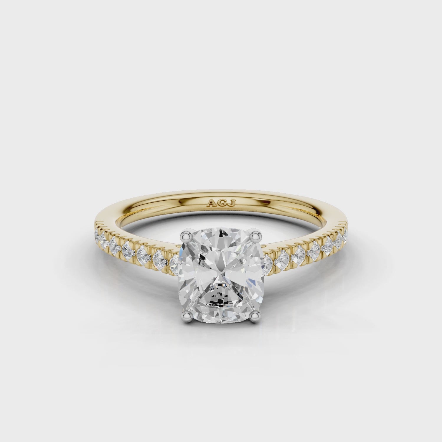 18ct White and Yellow Gold