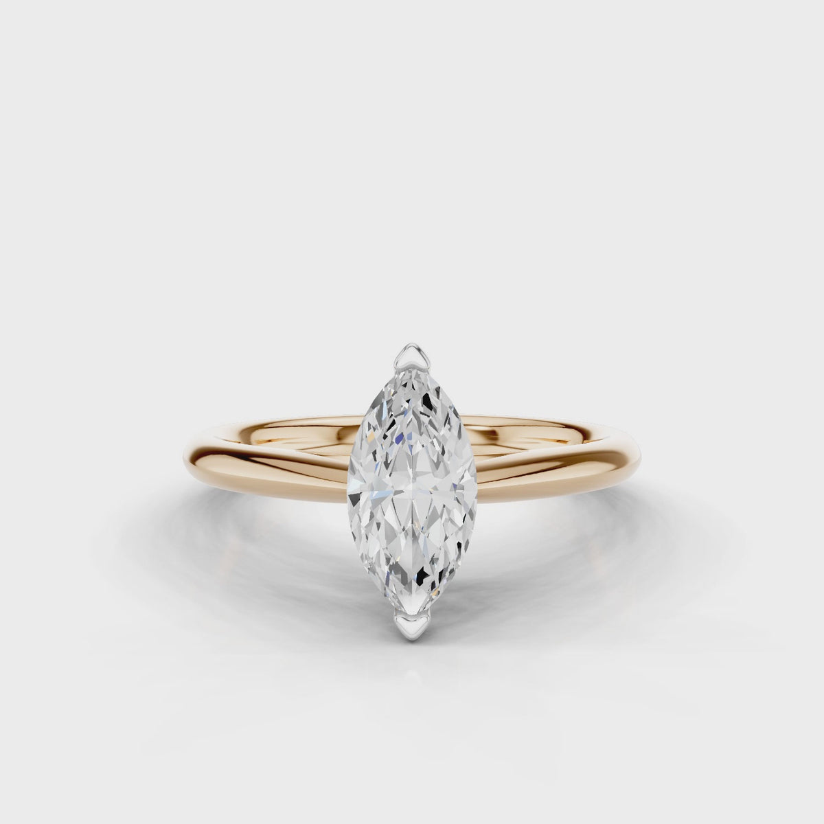 18ct White and Rose Gold