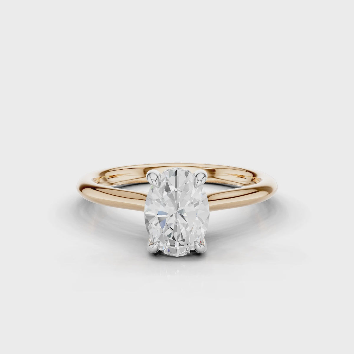 18ct White and Rose Gold